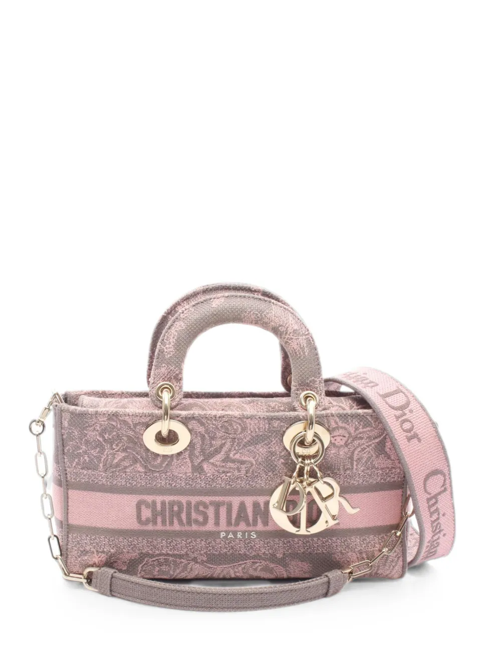 Christian Dior Pre-Owned 2010s Lady D-Joy canvas handbag - Pink