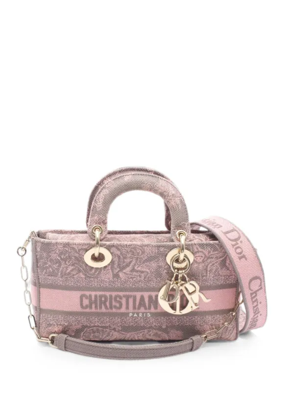 Dior Pre-owned 2010s Lady D-joy Canvas Handbag in Pink