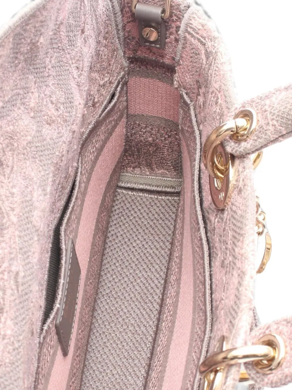 Dior Pre-owned 2010s Lady D-joy Canvas Handbag in Pink, view 3