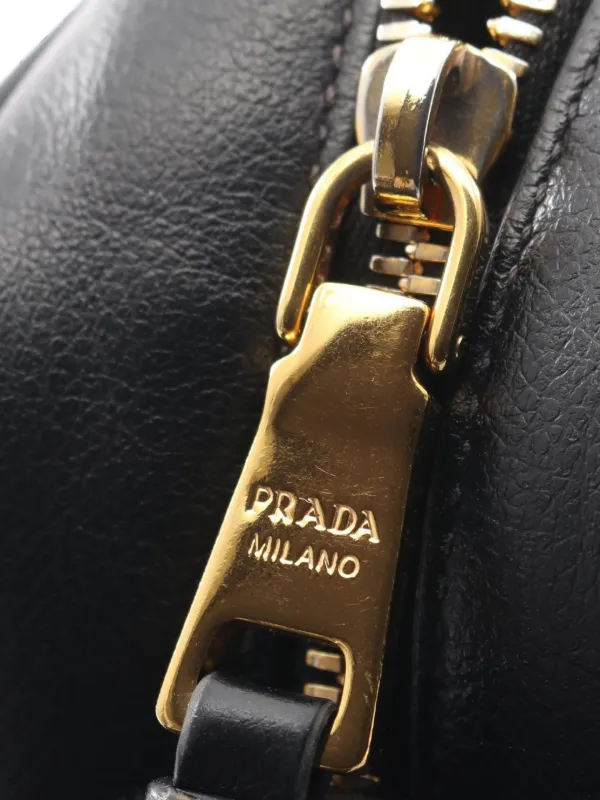 Prada Pre-Owned 2000s logo-embossed Shoulder Bag | Black | FARFETCH
