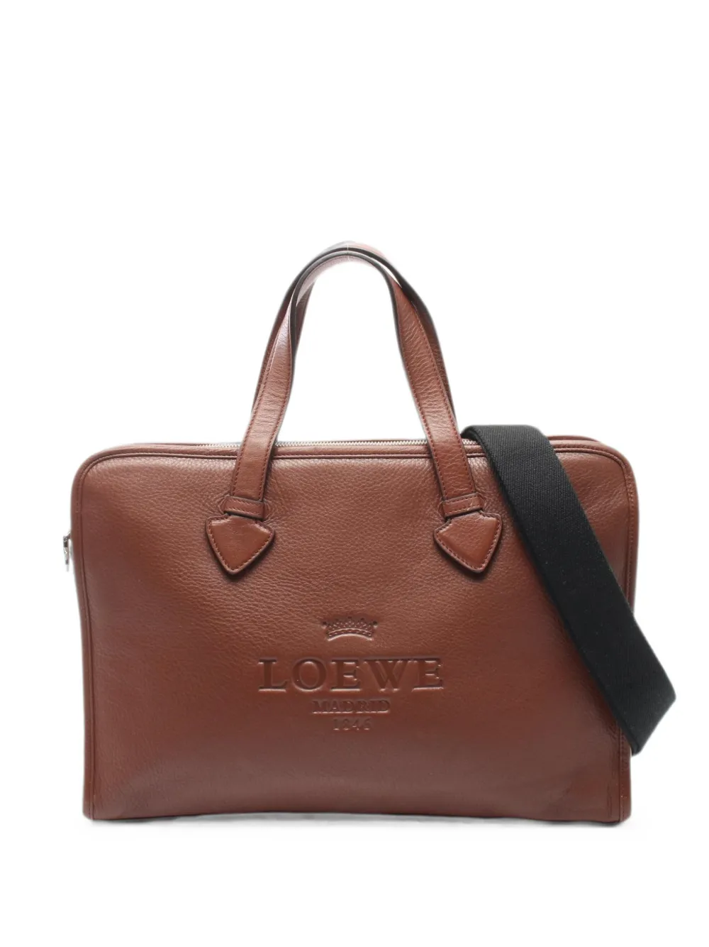 Loewe Pre-Owned 2000s Heritage leather briefcase - Brown