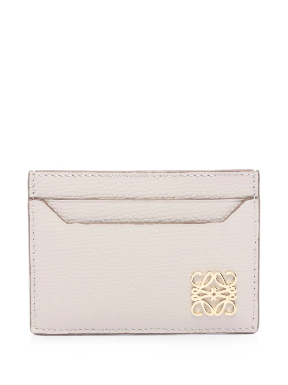 Loewe Pre-Owned 20s Anagram leather card holder - Neutrals
