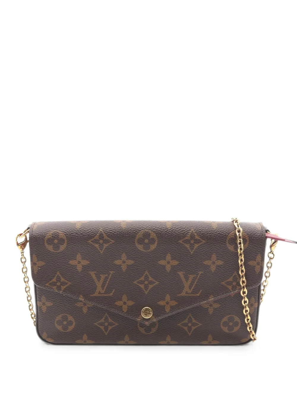 Louis Vuitton Pre-Owned 2017 Felicie monogram chain shoulder bag - Marrone