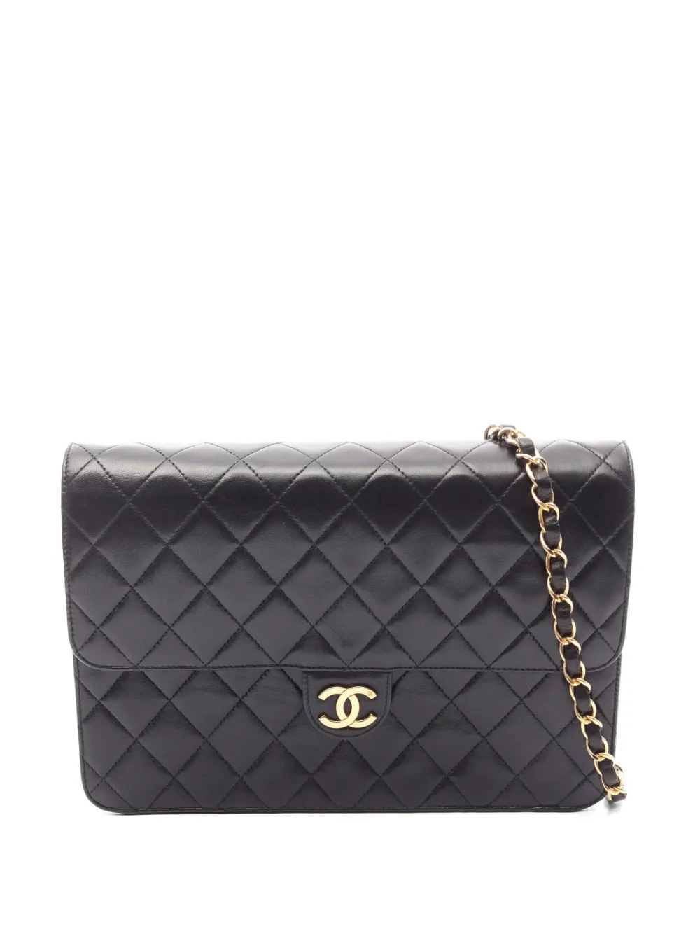 CHANEL Pre-Owned 1996-1997 diamond-quilted chain shoulder bag - Nero
