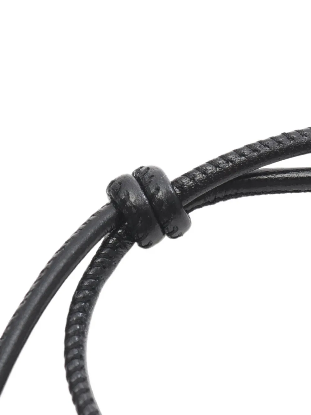 Saint Laurent Pre-owned Cassandra Leather Bracelet in Gold, view 5