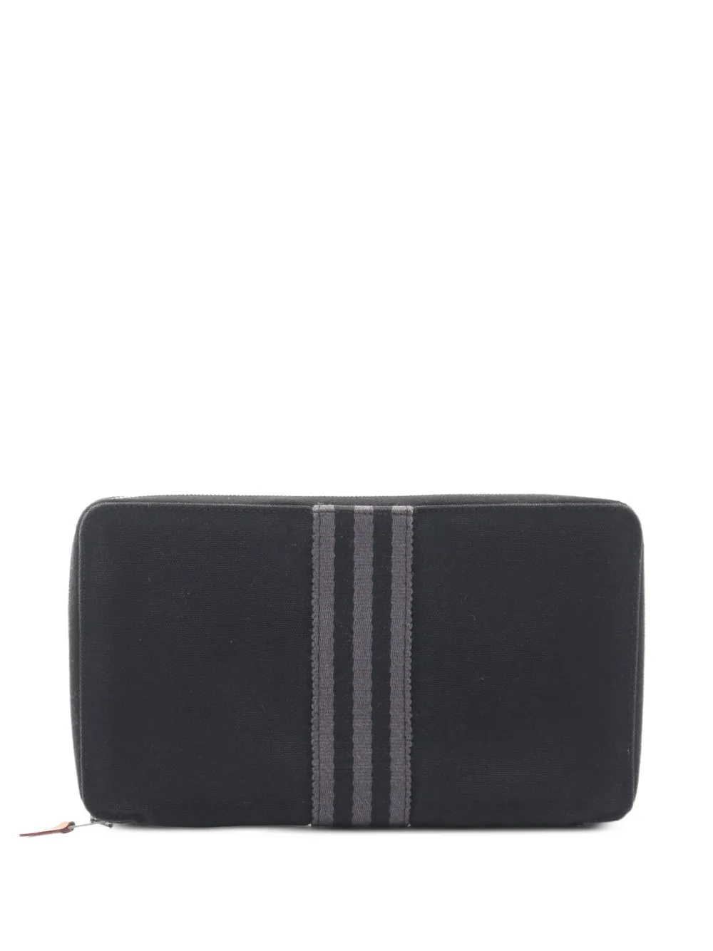 Hermès Pre-Owned 2000s Fool Toe Perth GM striped wallet - Nero