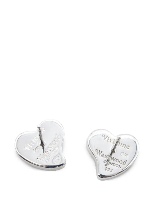 Vivienne Westwood Pre-Owned オーブ ハート ピアス | シルバートーン