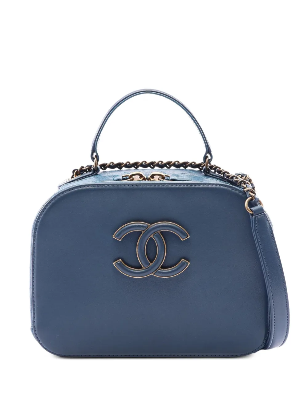 CHANEL Pre-Owned 2016-2017 Coco Mark shoulder bag - Blue