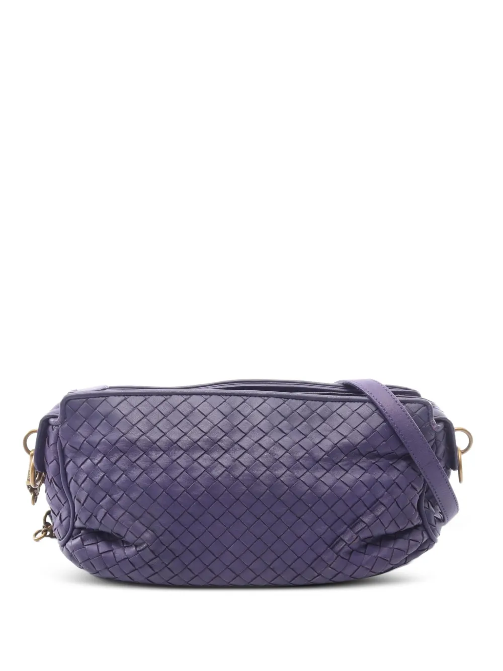 Bottega Veneta Pre-Owned 2000s Intrecciato leather shoulder bag - Viola