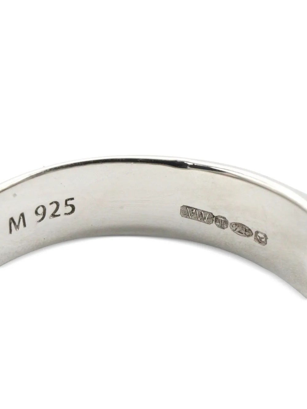 Vivienne Westwood Pre-owned 20s Essex Logo-lettering Rings in Silver, view 5