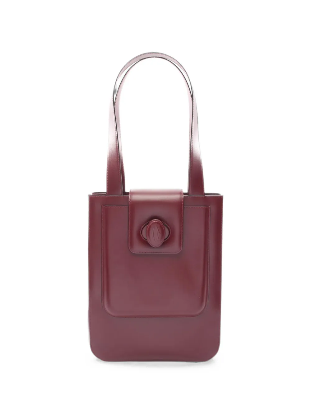 Pre-owned Cartier Mast Line Shoulder Bag In Red