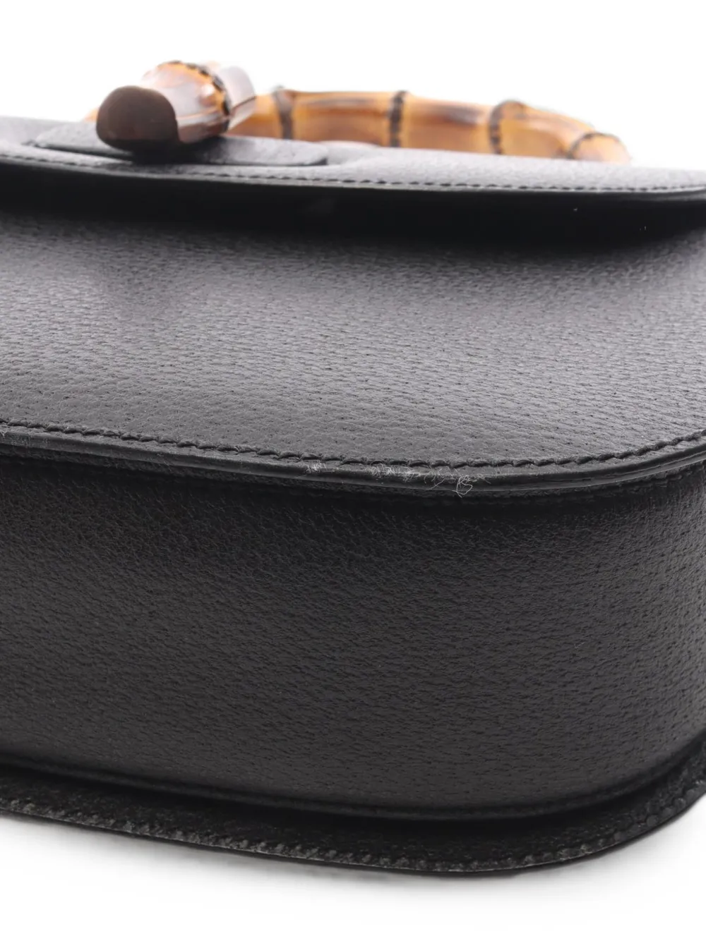 Gucci Pre-Owned 2010s Bamboo schoudertas met draaislot Zwart
