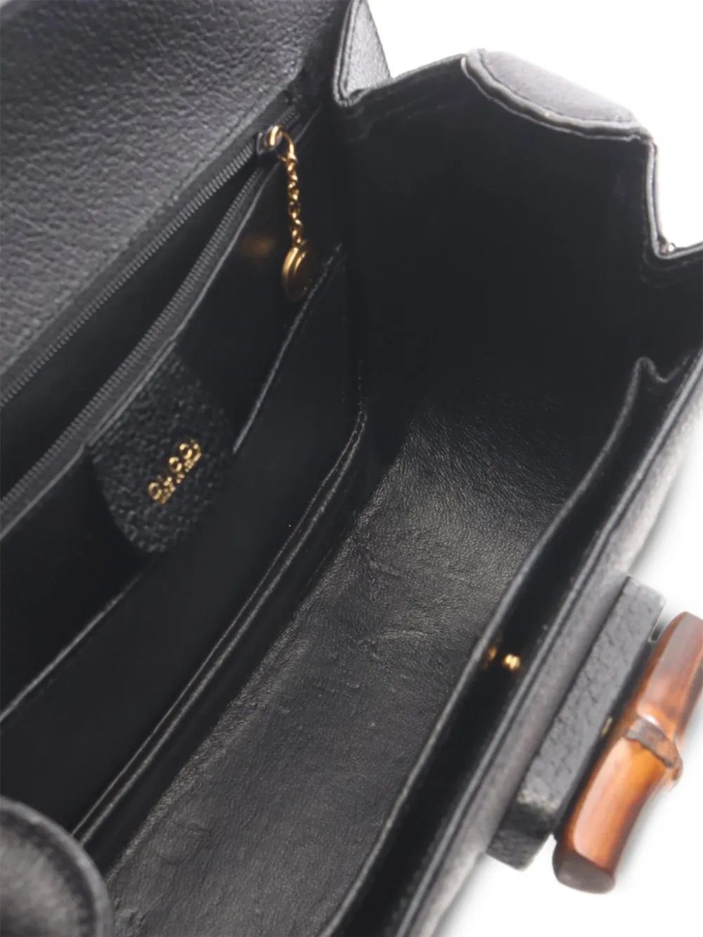 Gucci Pre-Owned 2010s Bamboo schoudertas met draaislot Zwart