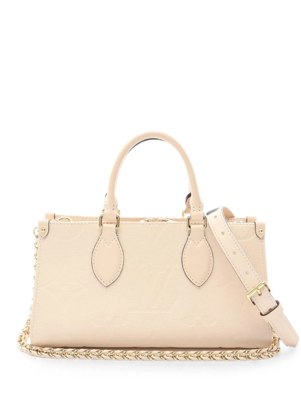 Louis Vuitton Pre-Owned 2021 Monogram Empreinte On-the-go EW handbag - Nude