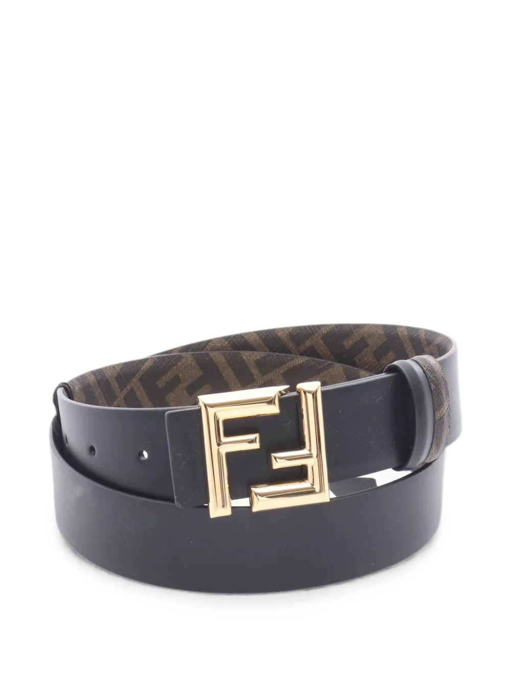 Fendi Pre-Owned 20s FF reversible belt - Nero