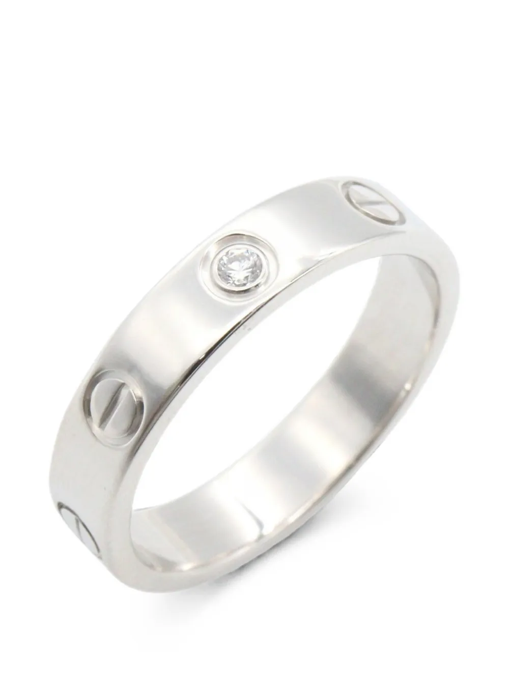 Cartier 2010s mini Love diamond ring - Silber