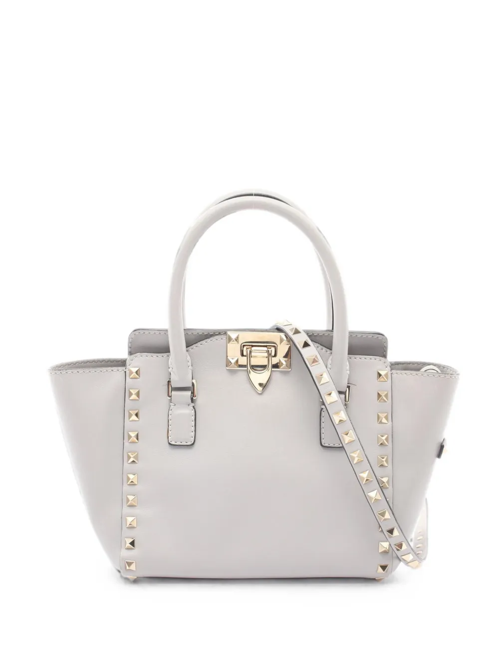 Valentino Garavani Pre-Owned 2010s Rockstud two-way leather handbag - Grau