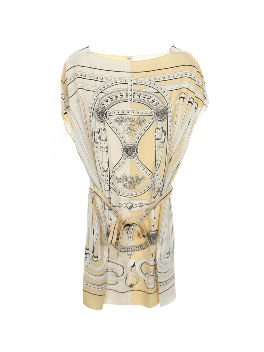 Hermès Pre-Owned 2010s Grand Tralala silk dress - Toni neutri