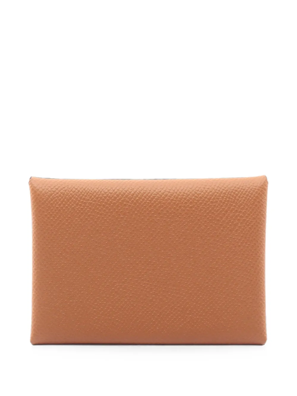 Pre-owned Hermes Calviduo Clemence Coin Purse In Neutral