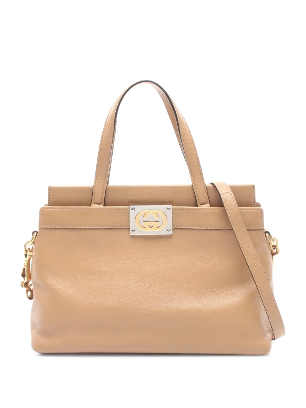 Gucci Pre-Owned 2000s Interlocking G tote bag - Neutrals