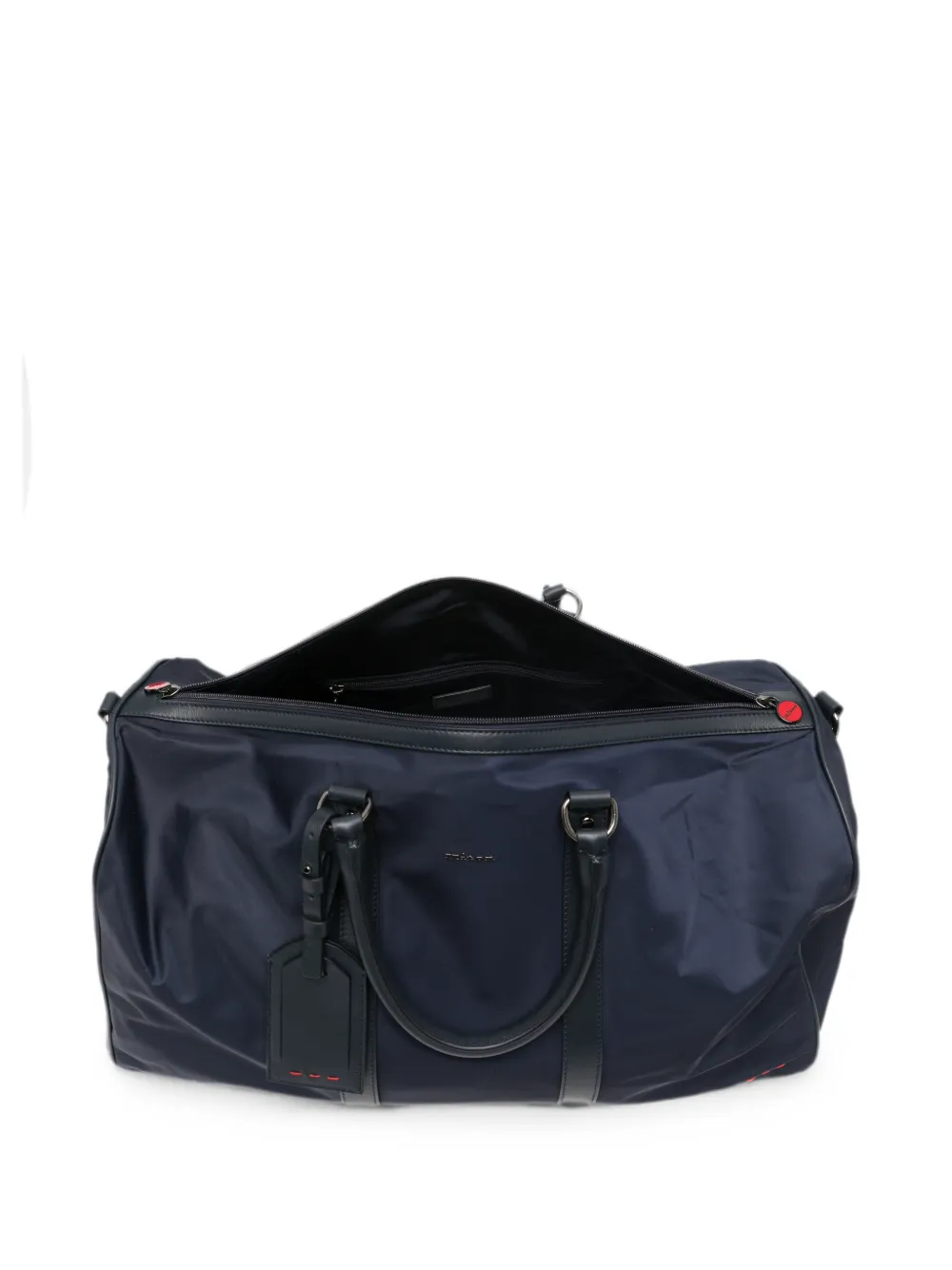 Kiton Reistas met leren afwerking en label Blauw