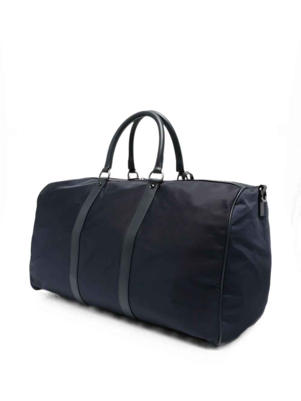 Kiton Reistas met leren afwerking en label Blauw
