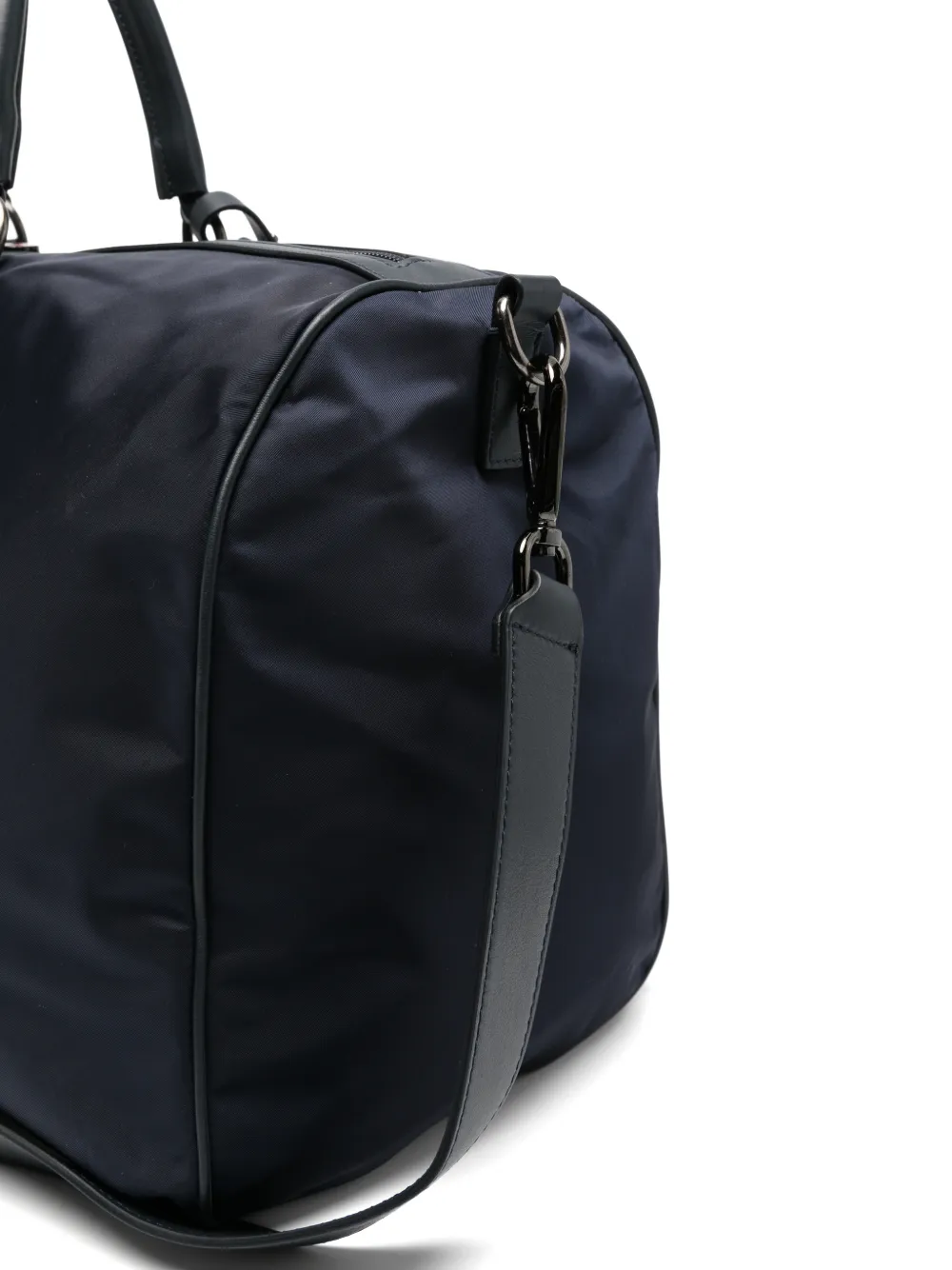 Kiton Reistas met leren afwerking en label Blauw