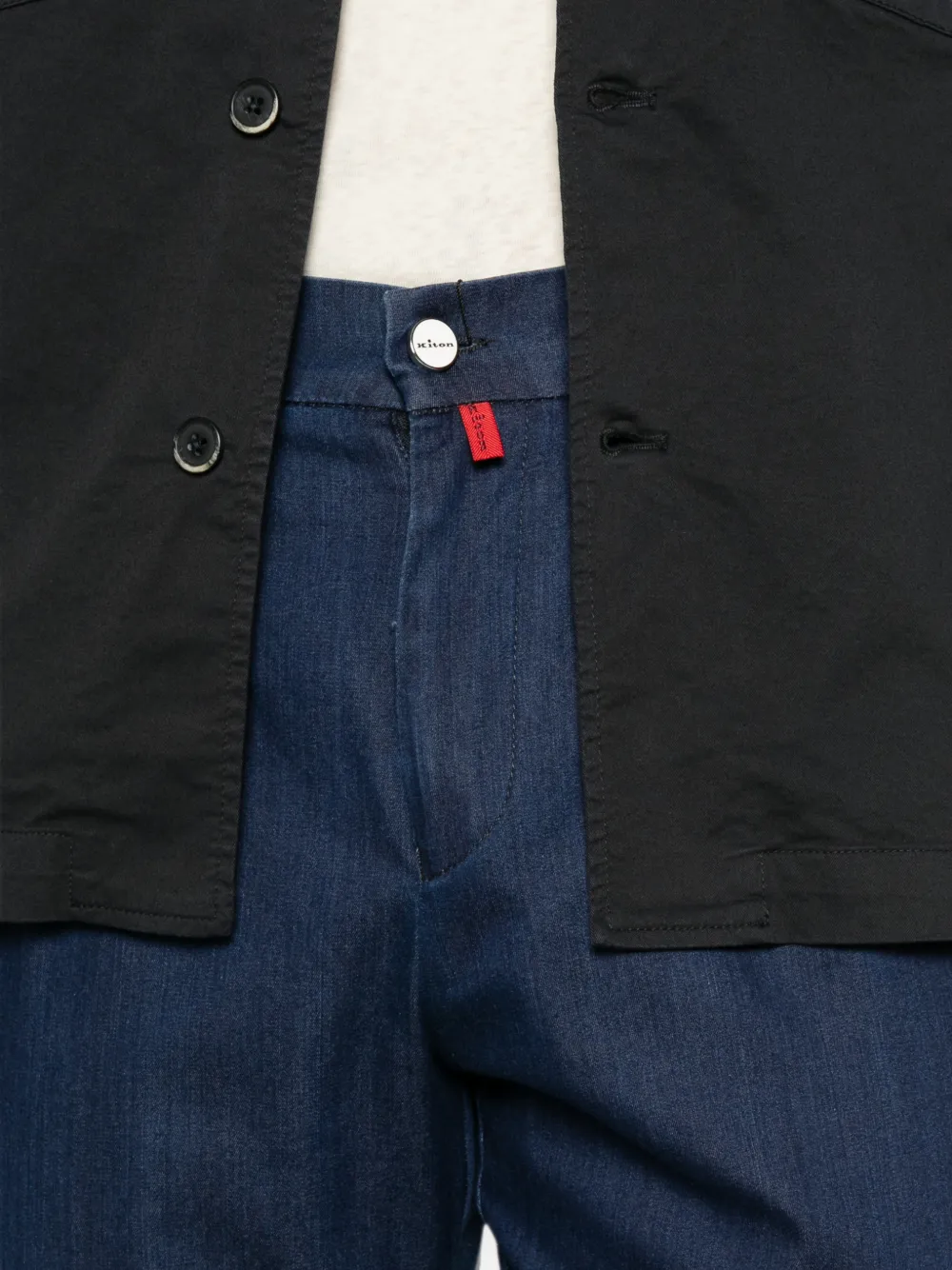 Kiton Plooibroek met elastische tailleband Blauw