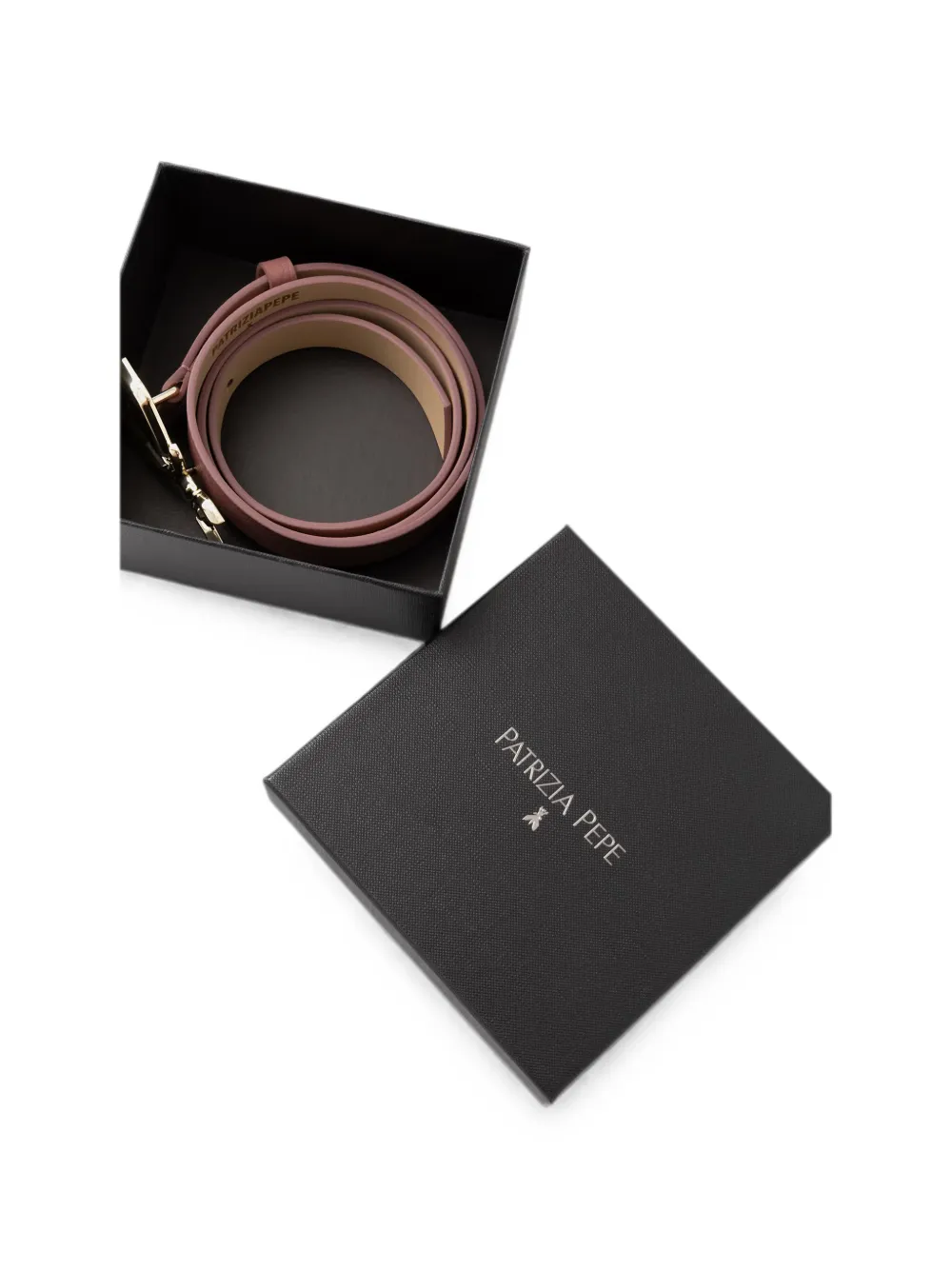 Patrizia Pepe Fly kalfsleren riem Roze