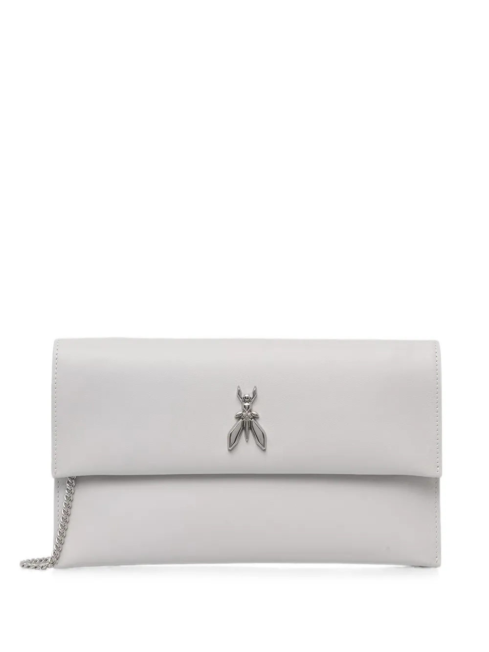 Patrizia Pepe Fly-plaque chain-strap clutch bag - Grigio