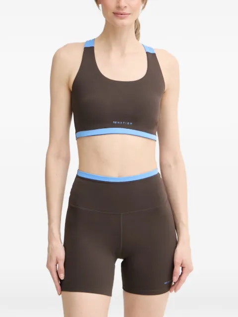 P.E Nation Highgate colour-block racerback sports bra