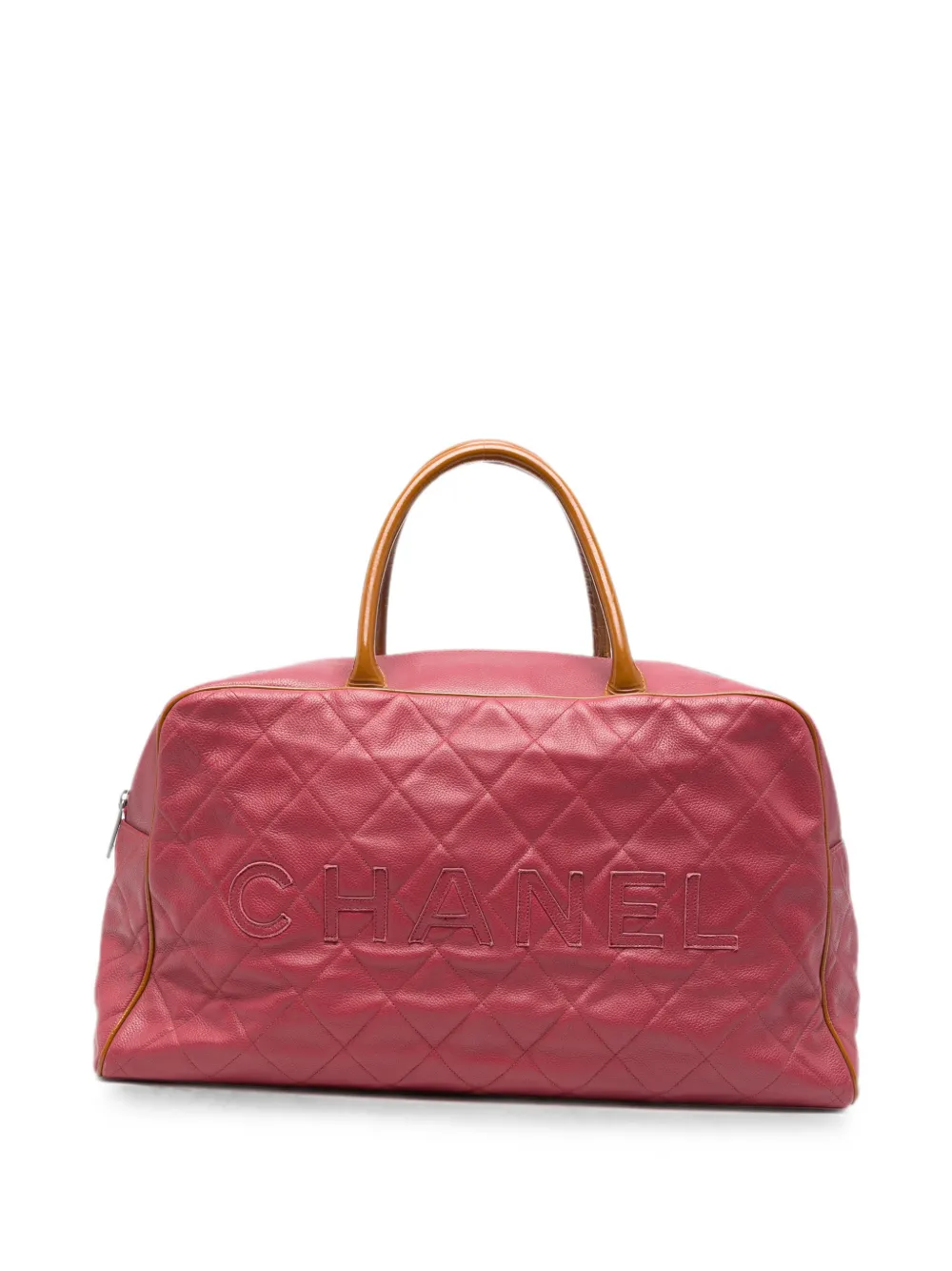 CHANEL Pre-Owned quilted travel bag - Rosa