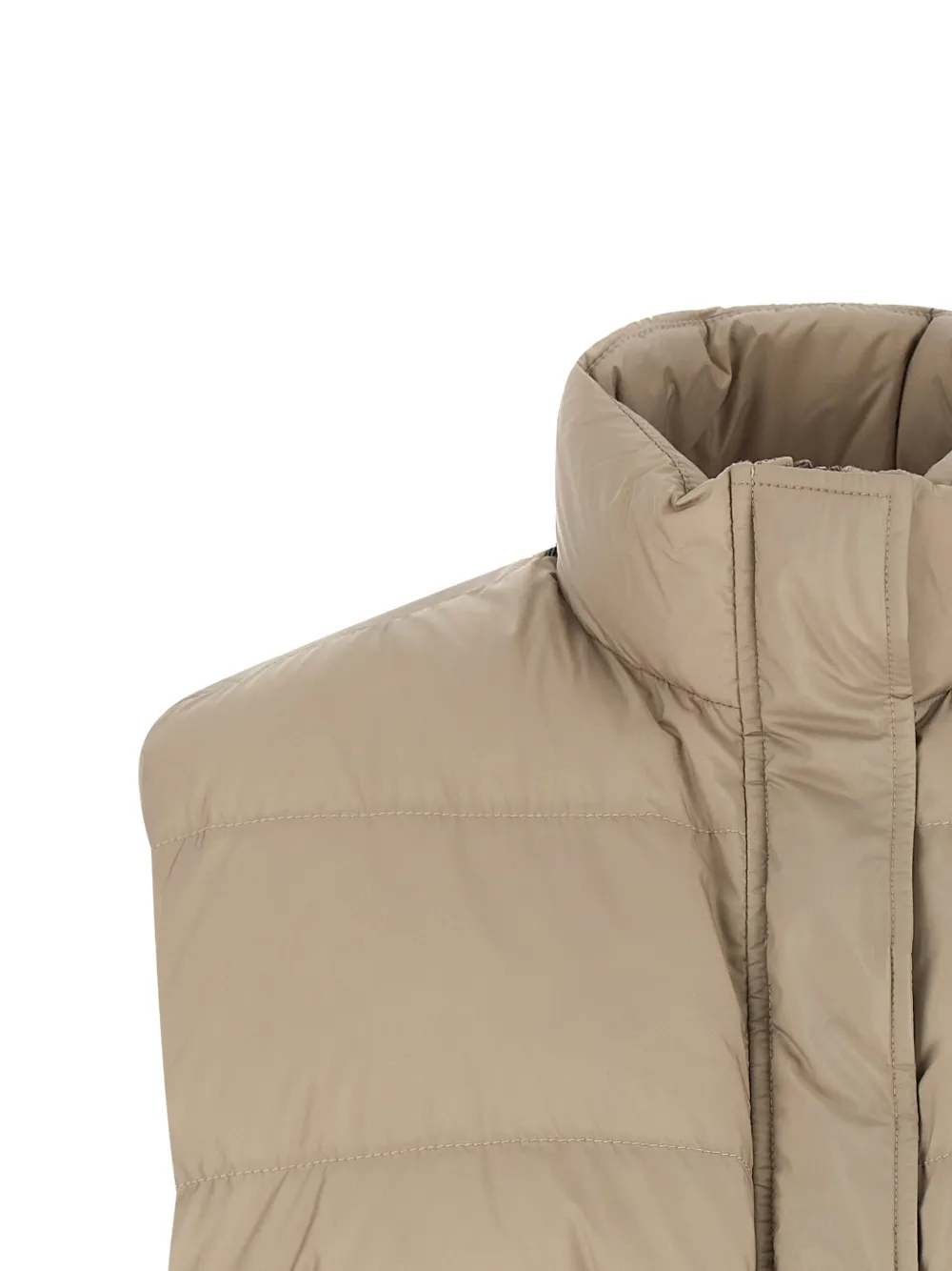Brunello Cucinelli Bodywarmer met rits Beige