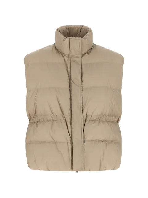 Brunello Cucinelli water-resistant matte nylon down jacket with Monili