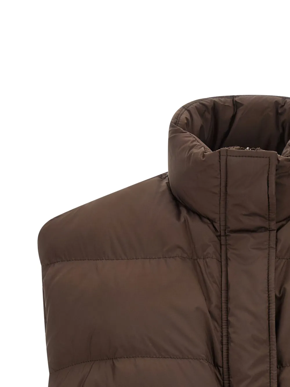 Brunello Cucinelli Gewatteerde bodywarmer Bruin