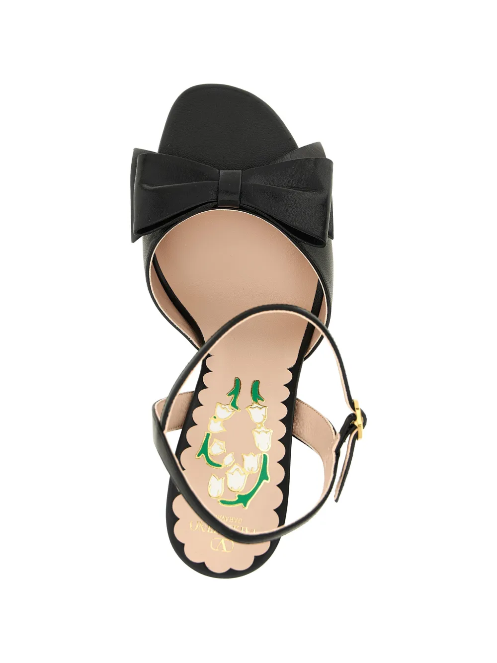 Valentino Garavani Bowow platform sandals Zwart