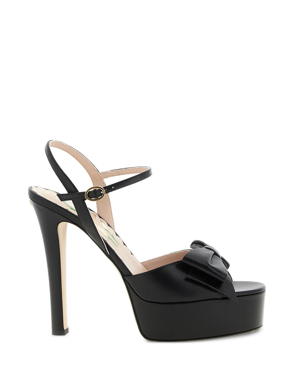 Valentino Garavani Bowow platform sandals Zwart