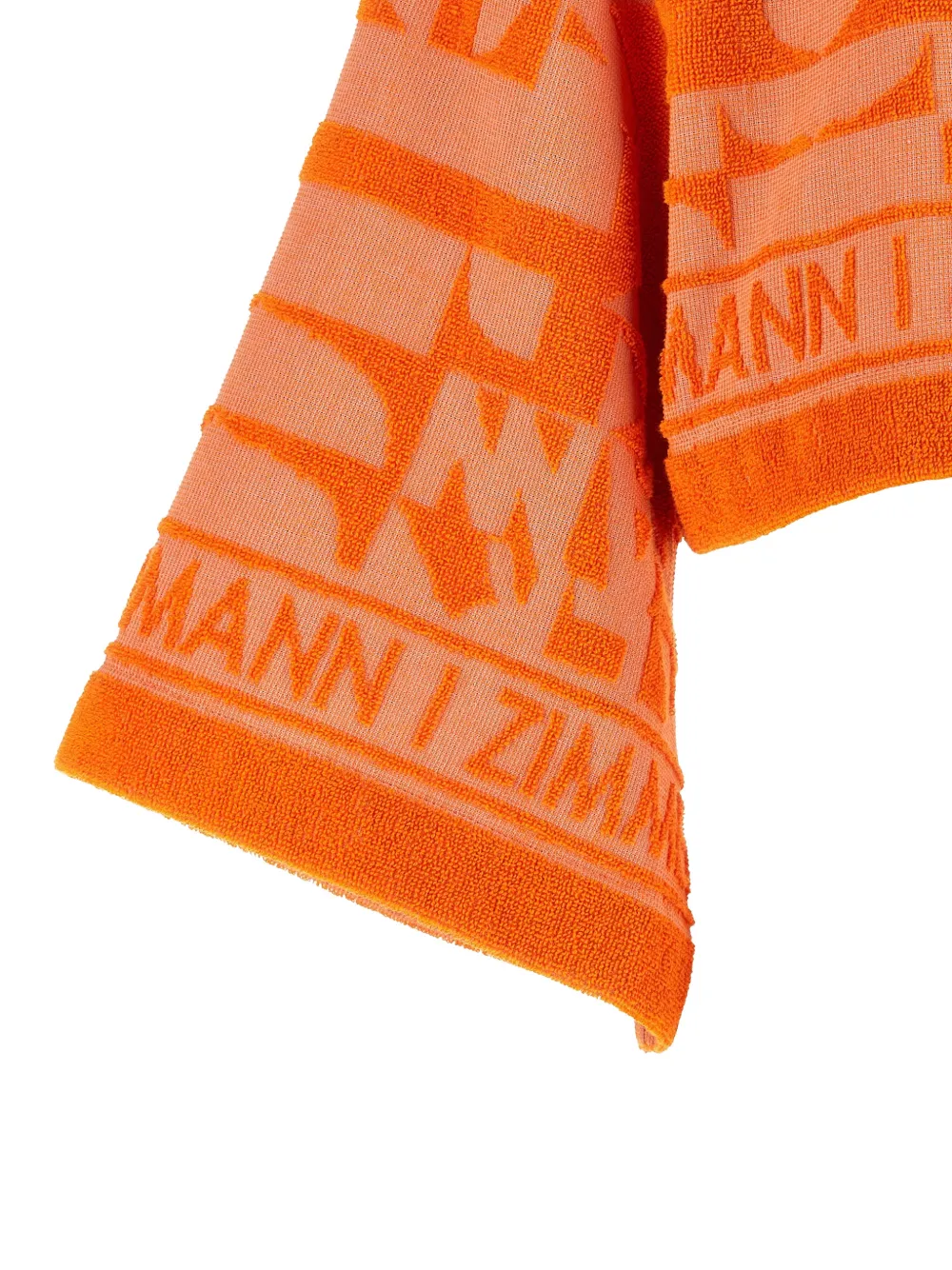 ZIMMERMANN Solstice badstof hoodie met jacquard Oranje