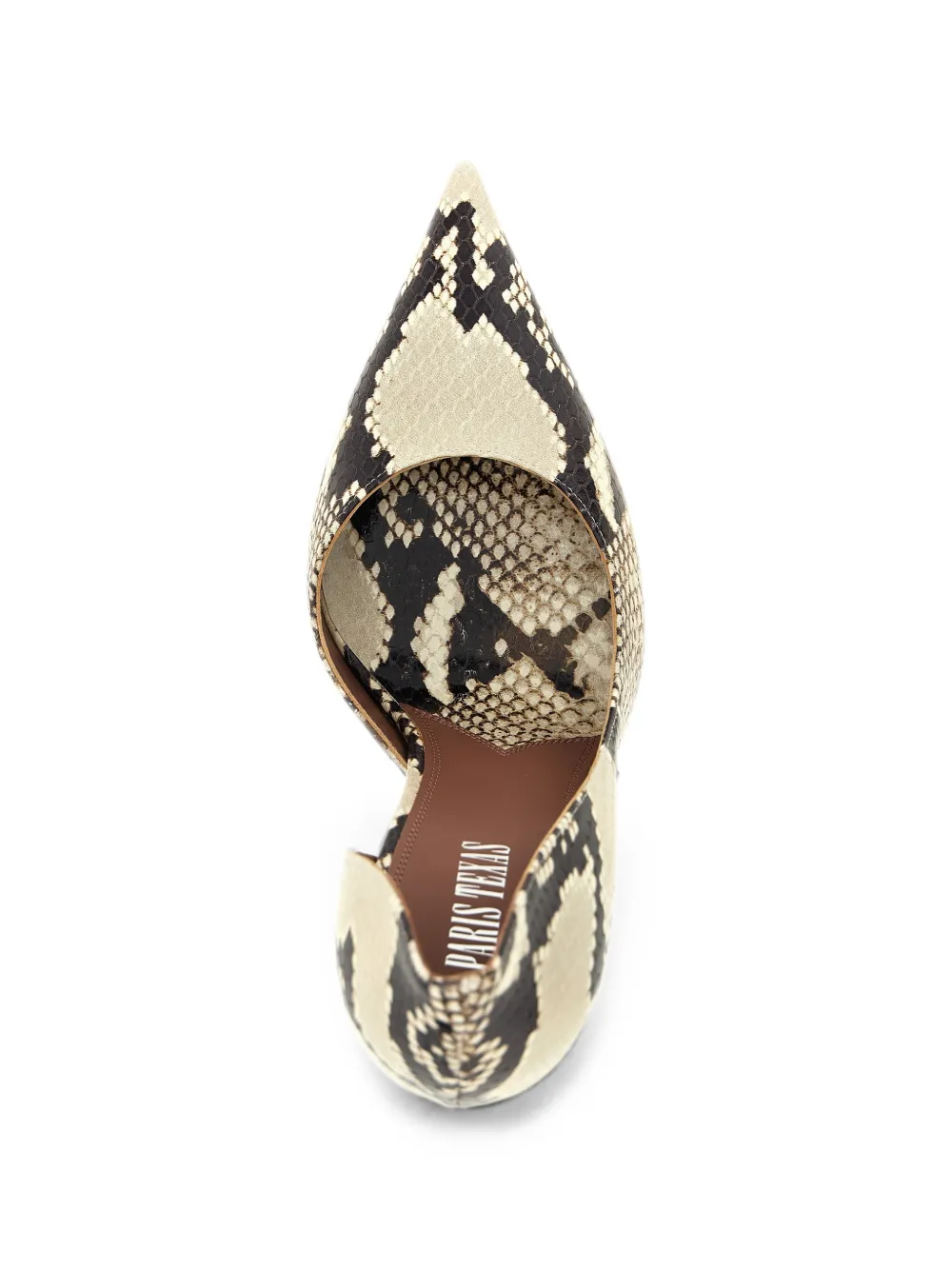 Paris Texas Vera python-effect pumps Beige