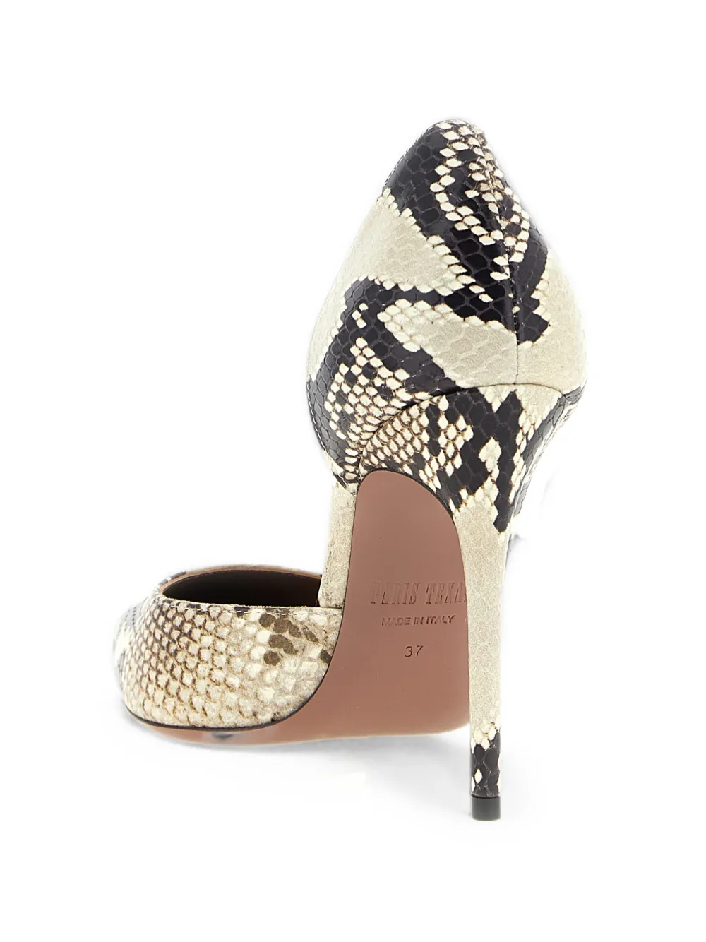 Paris Texas Vera python-effect pumps Beige