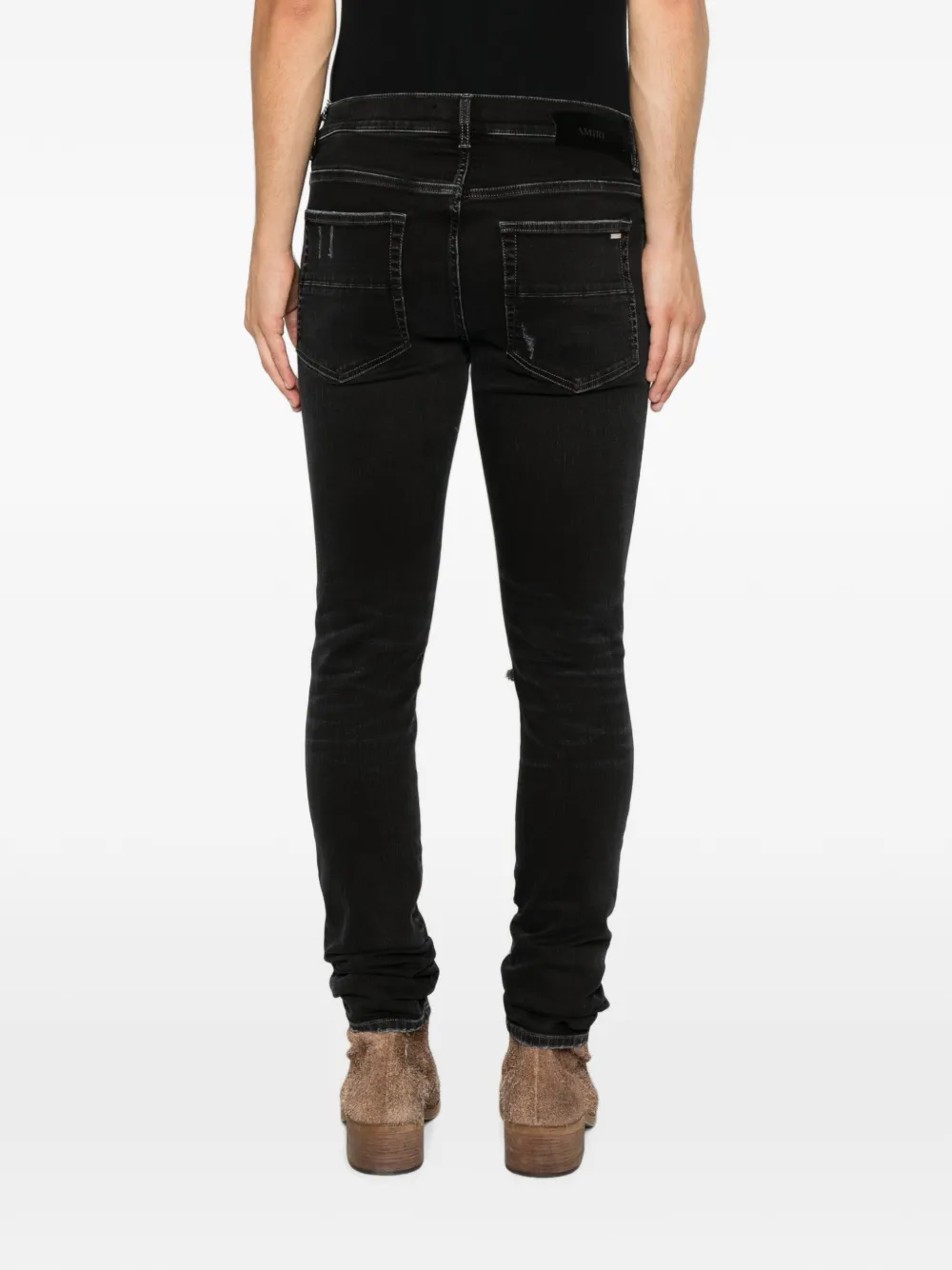 AMIRI MX1 jeans met camouflageprint Zwart