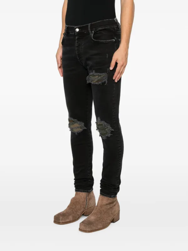 AMIRI MX1 camo-patch Jeans | Black | FARFETCH