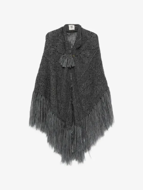 Chiara Is poncho Scialle Coperta Peonia