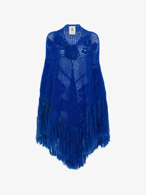 Chiara Is poncho Scialle Coperta Peonia