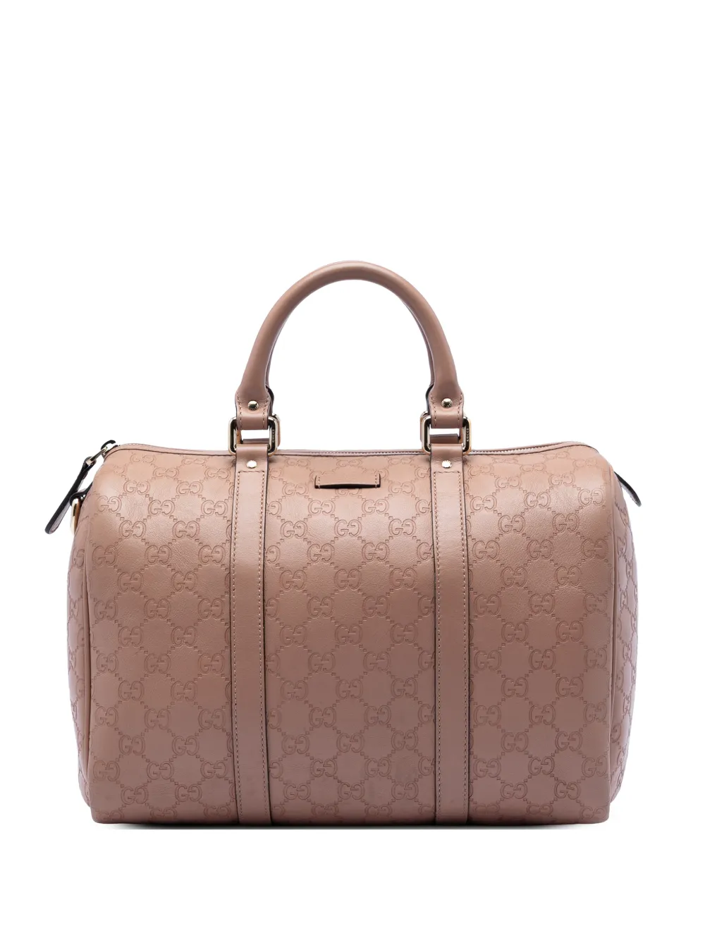 Gucci Pre-Owned 2016-2026 Medium Guccissima Joy boston bag - Marrone