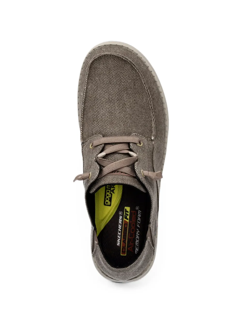 Skechers Melson Volgo loafers met veters Bruin