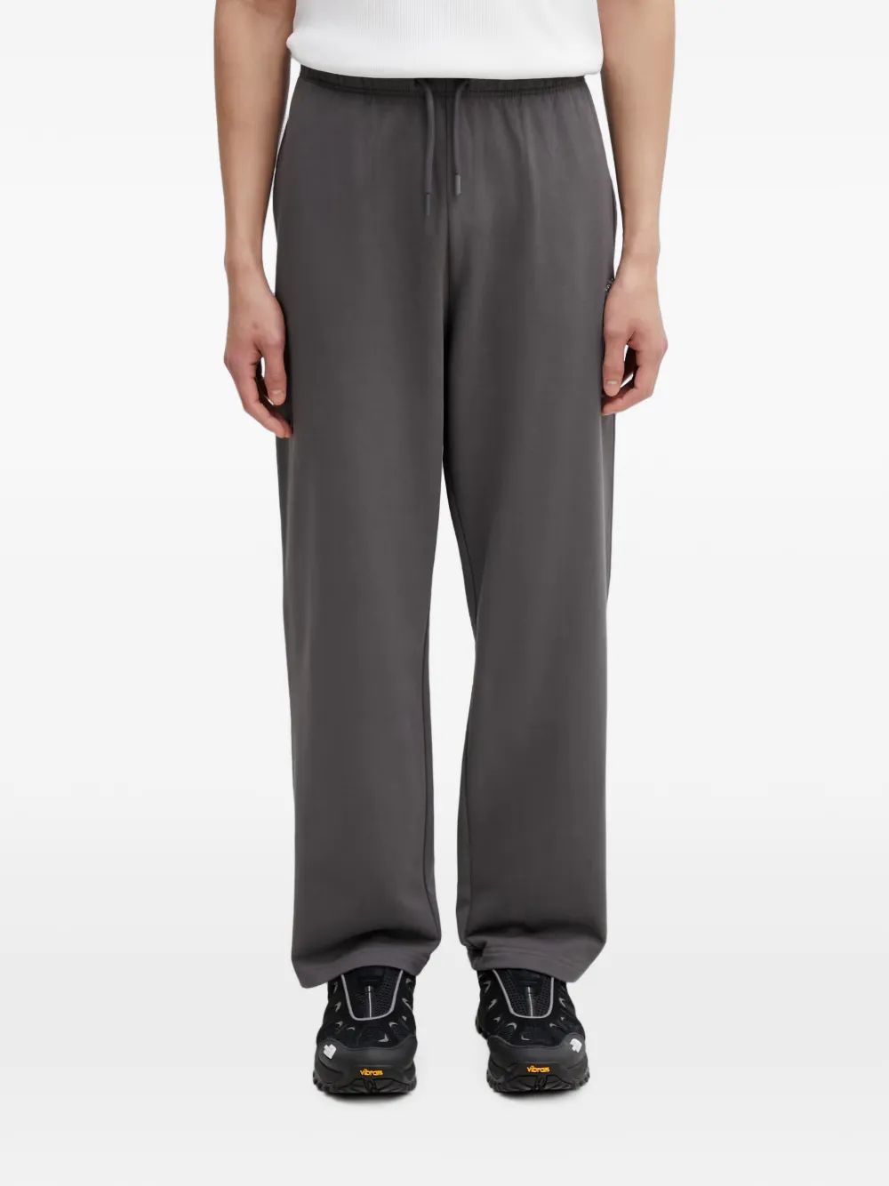 The North Face logo-embroidered drawstring sweatpants - Grigio