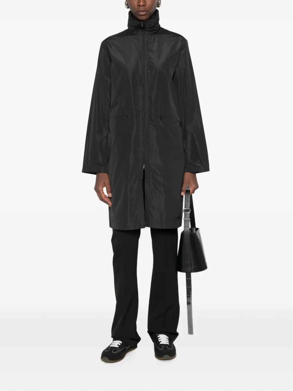  The Row Aldara Zip-up Coat - Negro 