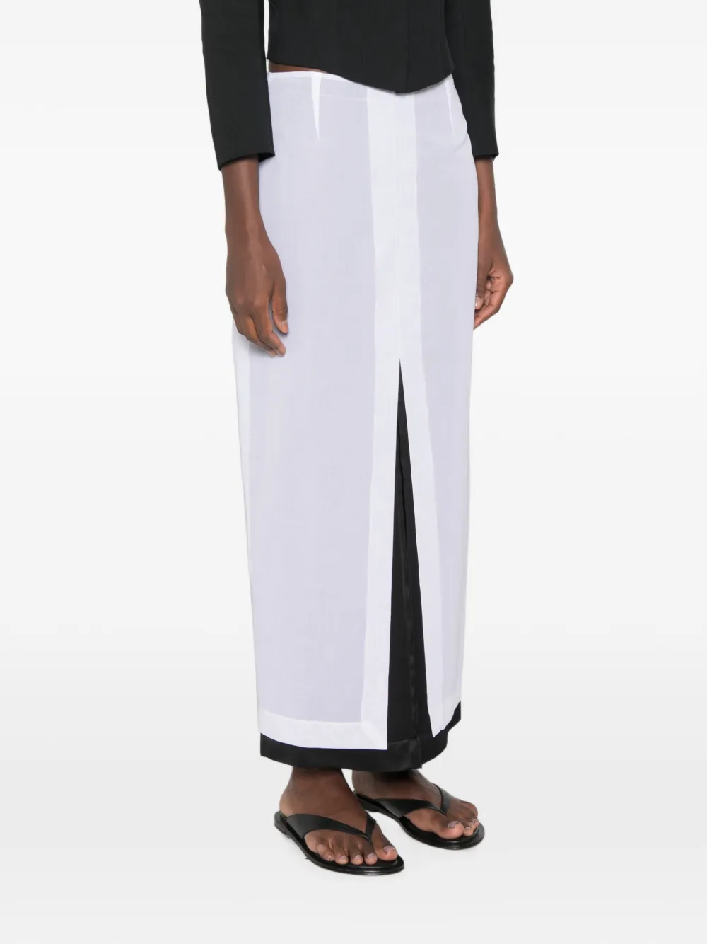 The Row Ismara gelaagde maxi-rok Wit