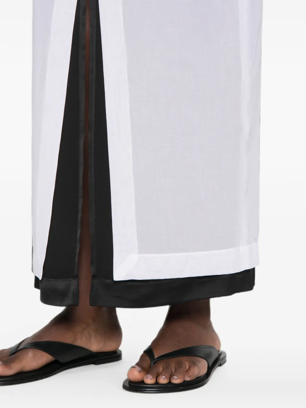 The Row Ismara gelaagde maxi-rok Wit